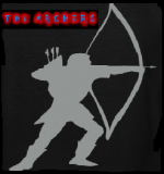 Black-longbow-archer-medieval-men-s-t-shirts design